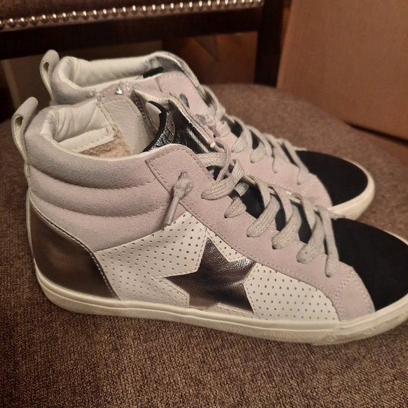 Vintage Havana limitless silver mid sneakers, size 8.5 - Picture 4 of 8